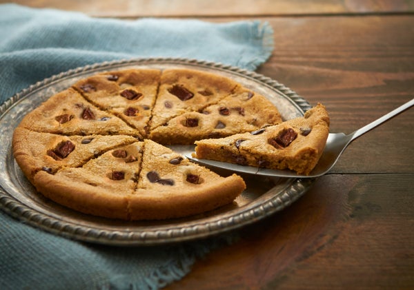 Chewy Gooey Chocolate Chunk Pizza Cookie
